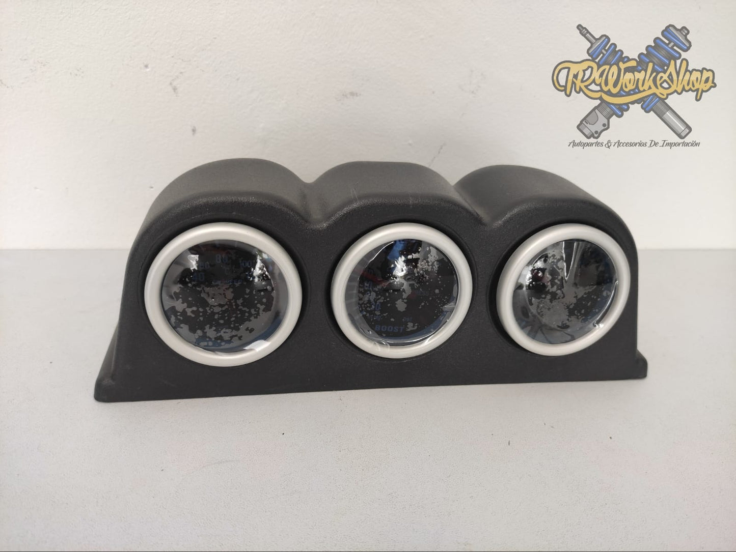 Base para 3 Medidores 52mm | Superficie Plana | Universal | JOM Alemania