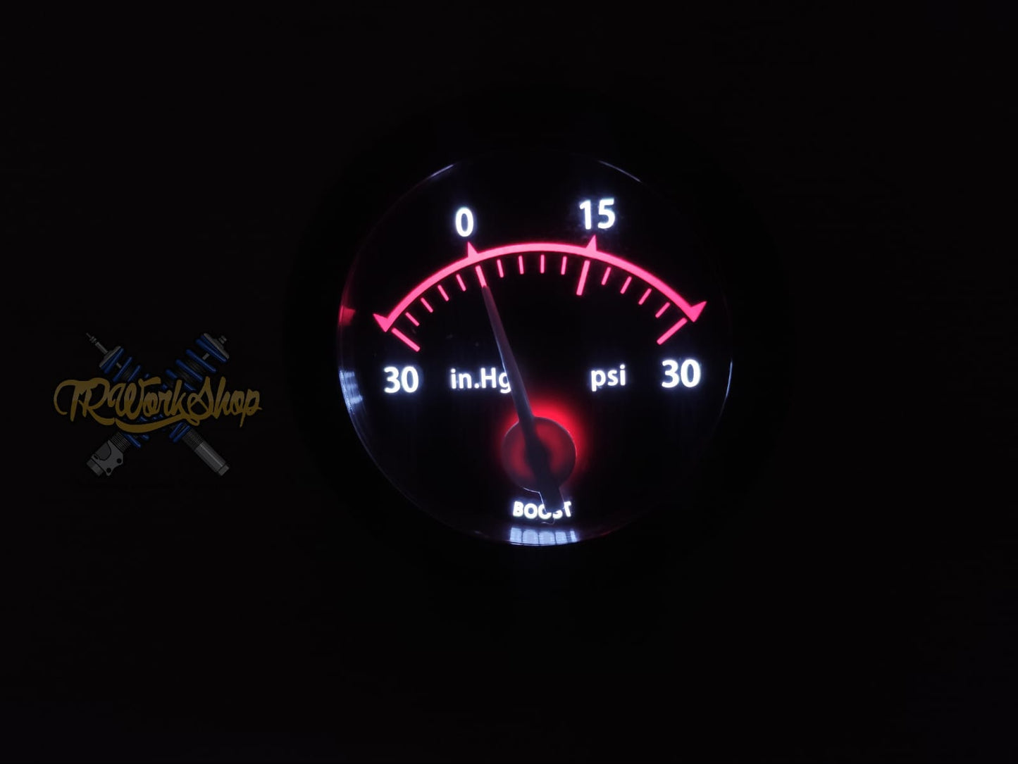 Medidor Presión de Turbo Boost 52mm 30 PSI con Sensor | Iluminación LED | TRWS