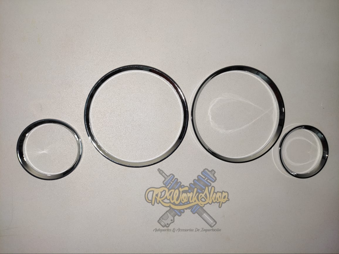 Aros Embellecedores Cluster Chevy con Tacómetro | Cromo | JOM Alemania