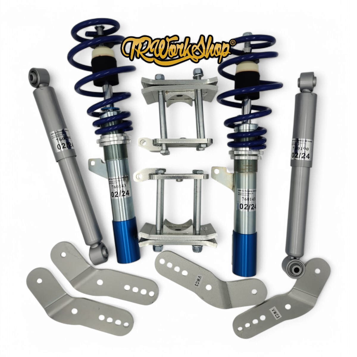 Full Coilovers VW Caddy Pasajeros / Trabajo Standard | Altura Ajustable 20-65mm | JOM Alemania