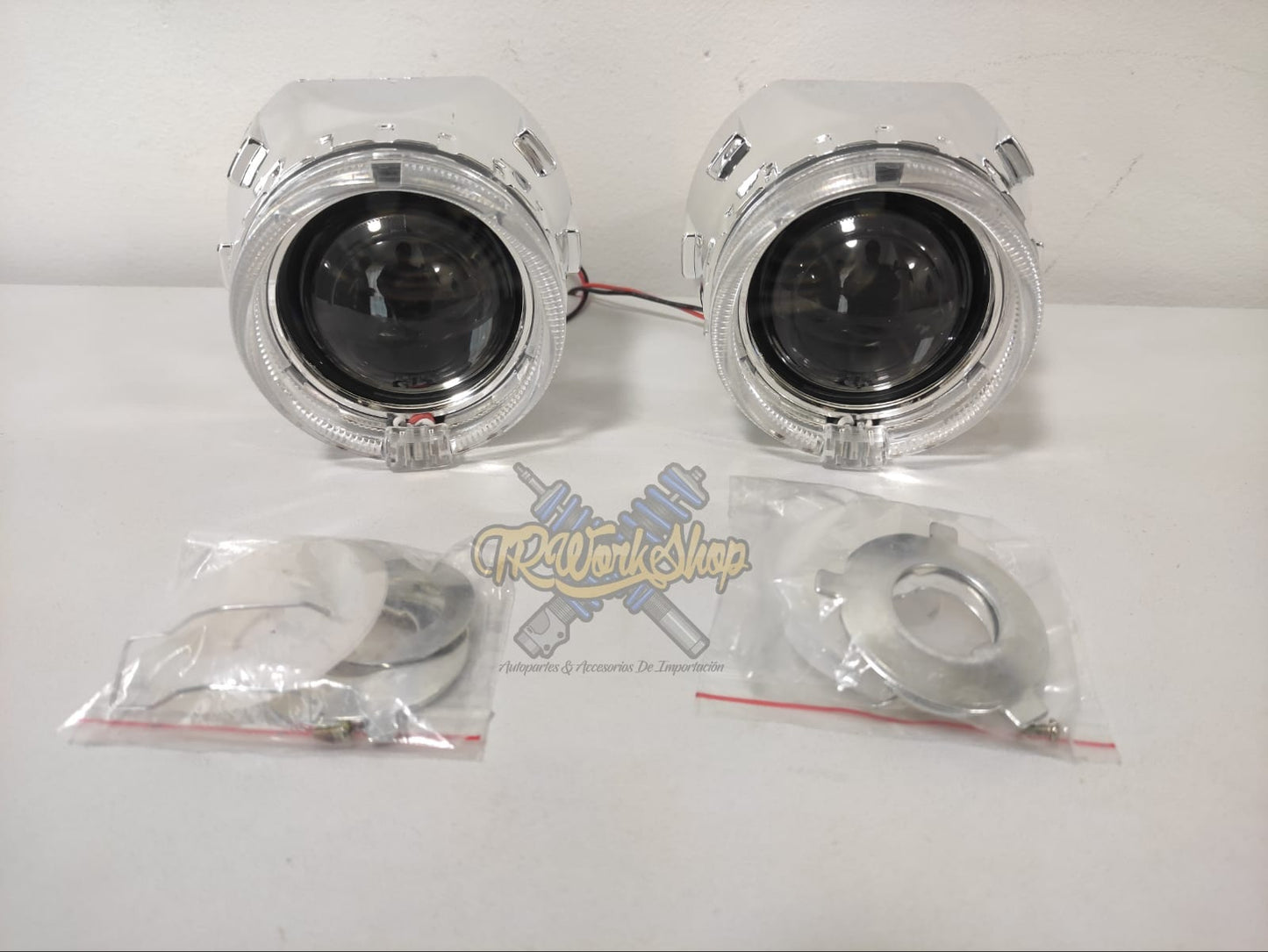 Proyectores Ojo de Ángel para Faro H4 y H7 Lupas Retrofit