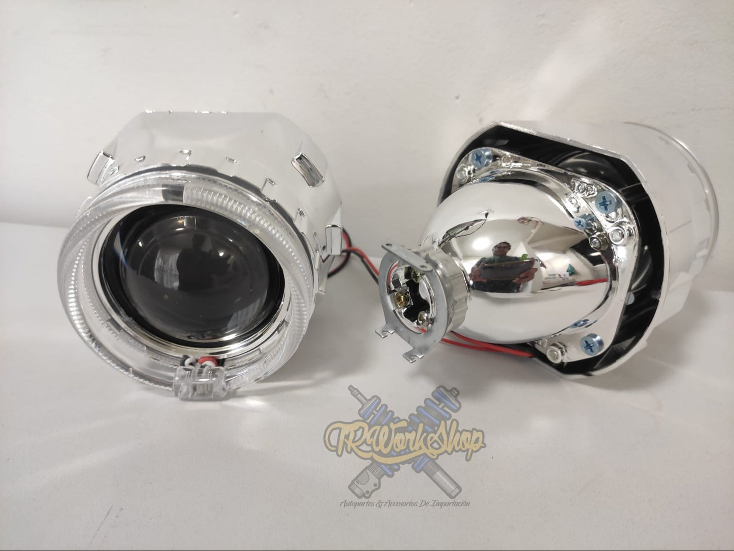 Proyectores Ojo de Ángel para Faro H4 y H7 Lupas Retrofit