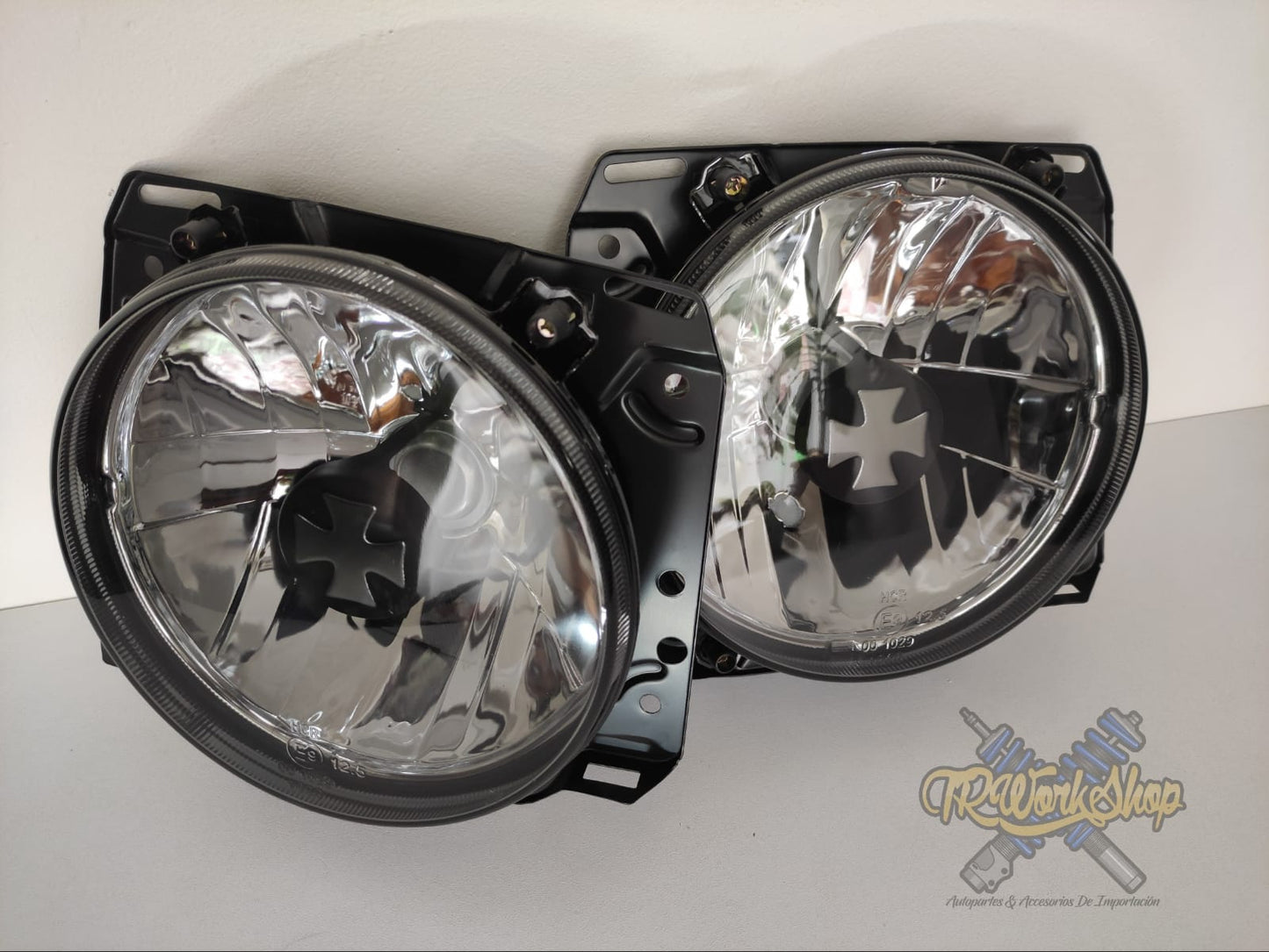 Faros Principales VW Golf Mk2 Smoke Iron Cross (2 Pzas) | JOM
