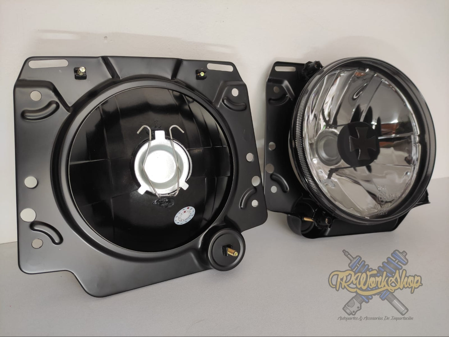 Faros Principales VW Golf Mk2 Smoke Iron Cross (2 Pzas) | JOM