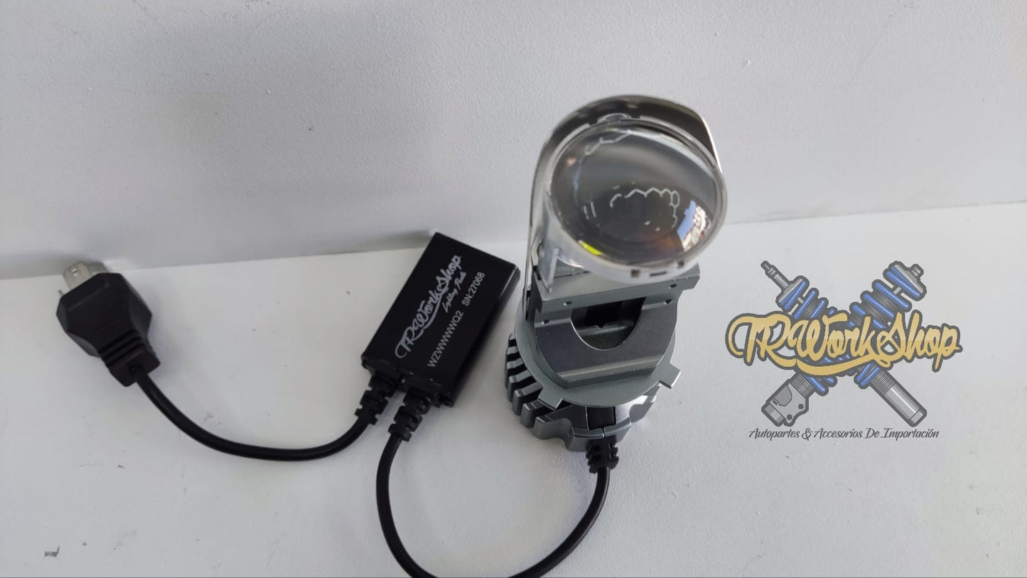 LED H4 Mini Proyector Motocicleta 6000K | Canbus Alta Calidad