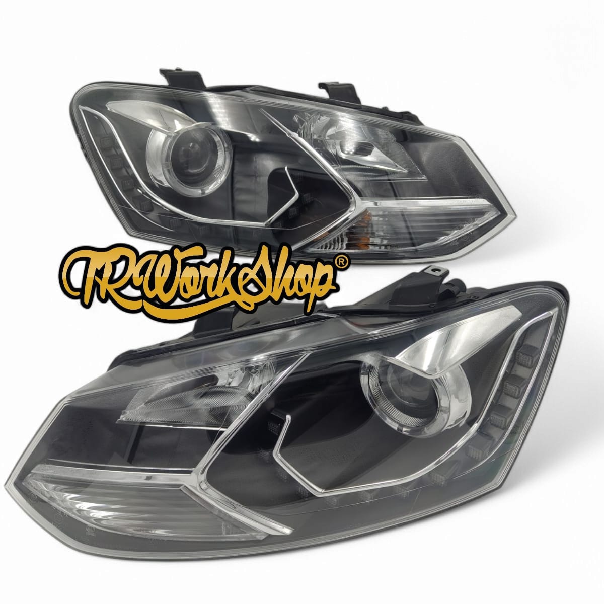 Faros VW Polo / Vento 2013-2022 Tipo GLI Silver LED | Importación Eagle