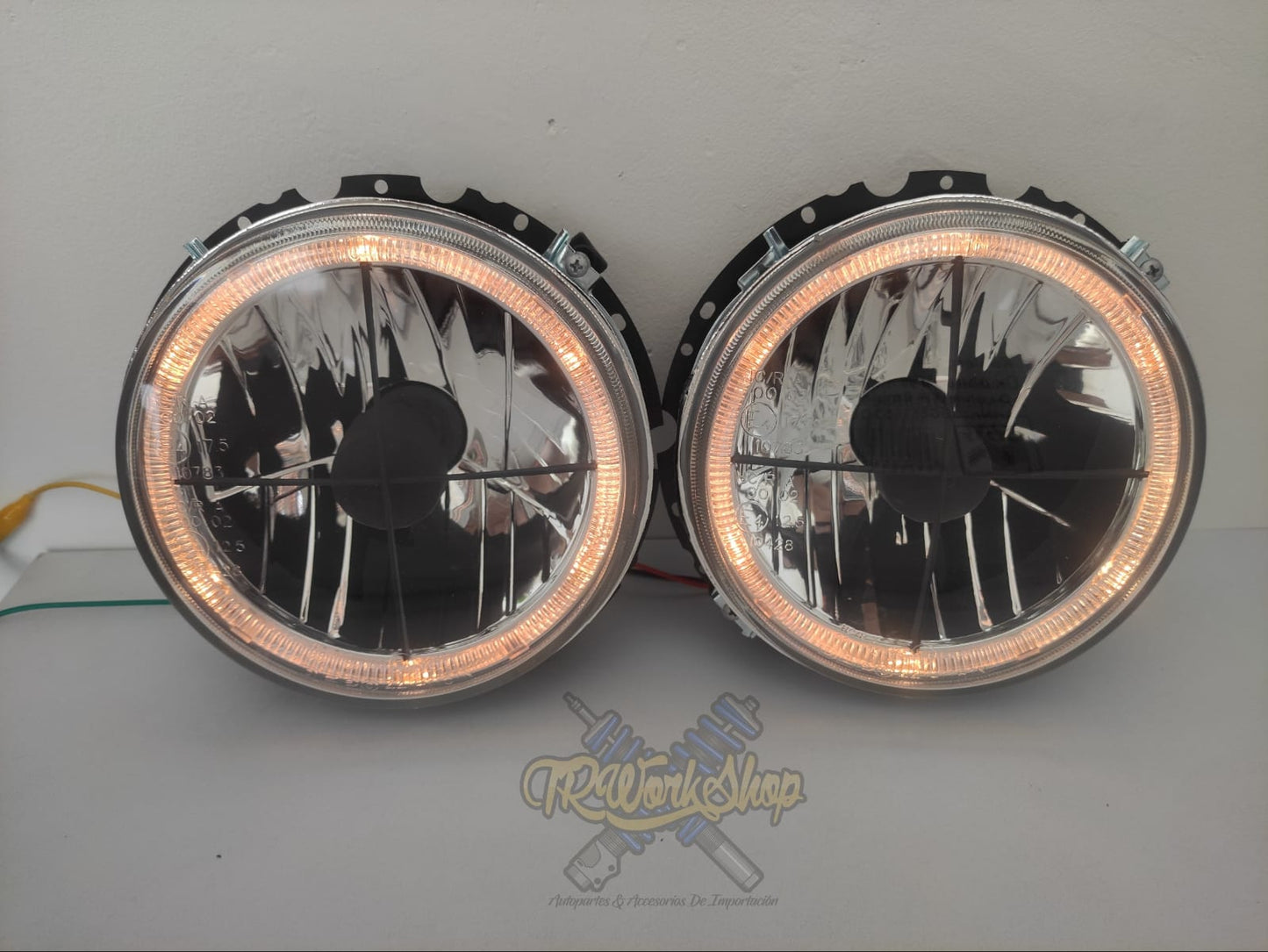 Faros Frontales VW Caribe Caddy MK1 Ojo de Ángel - Depo