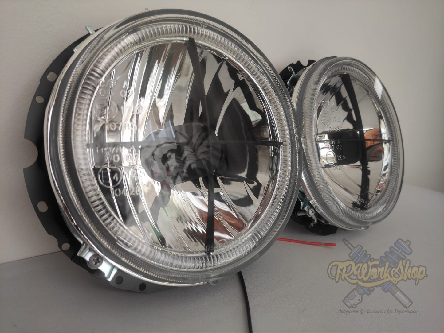 Faros Frontales VW Caribe Caddy MK1 Ojo de Ángel - Depo
