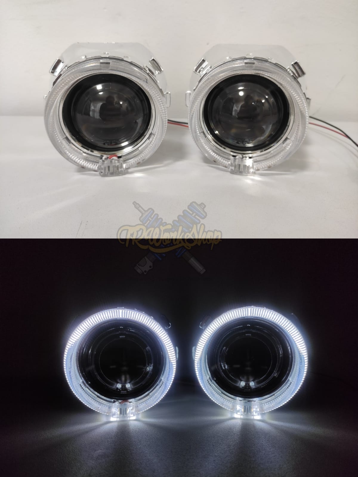 Proyectores Ojo de Ángel para Faro H4 y H7 Lupas Retrofit