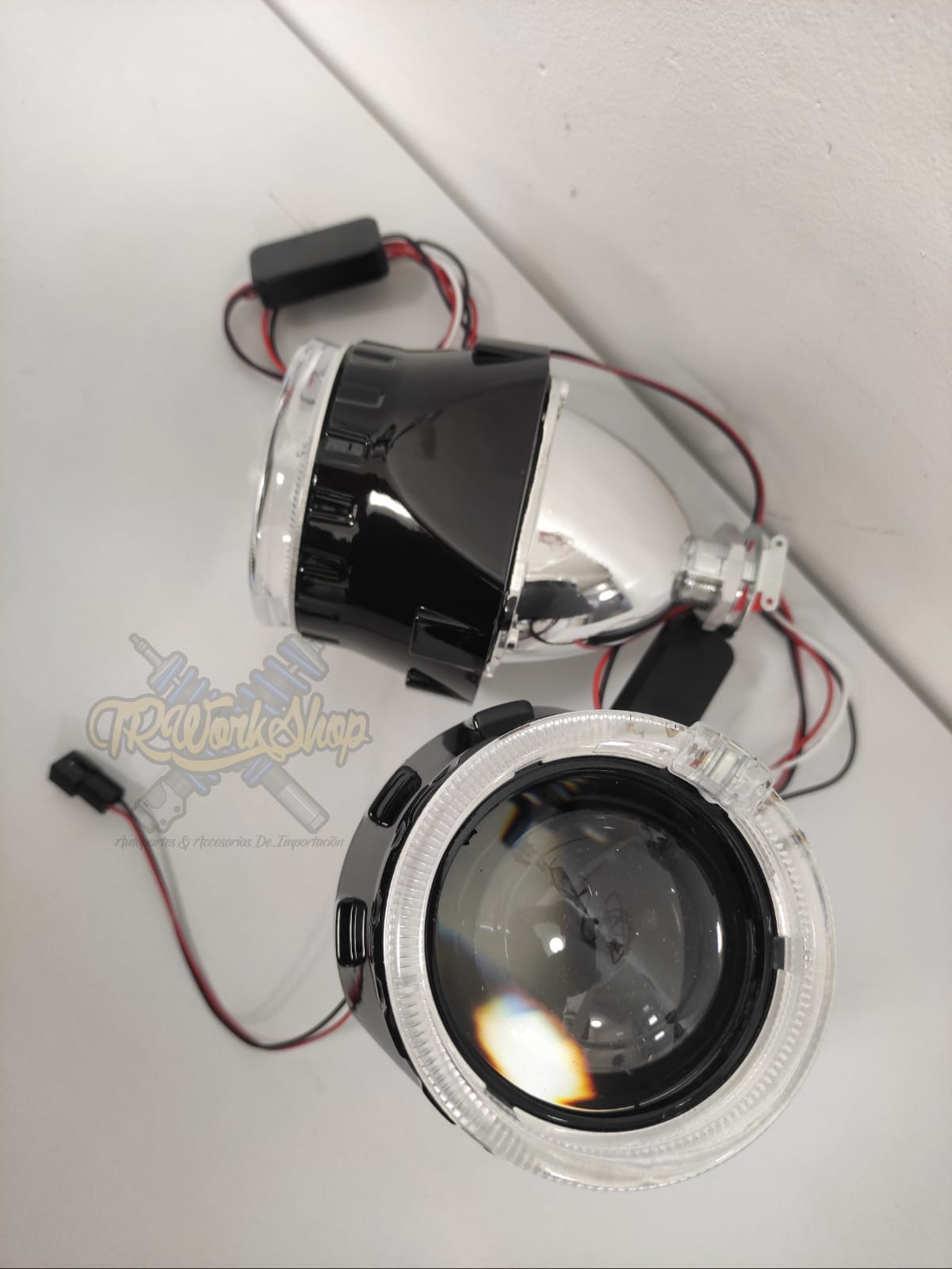 Proyectores Ojo de Ángel para Faro H4 y H7 Lupas Retrofit