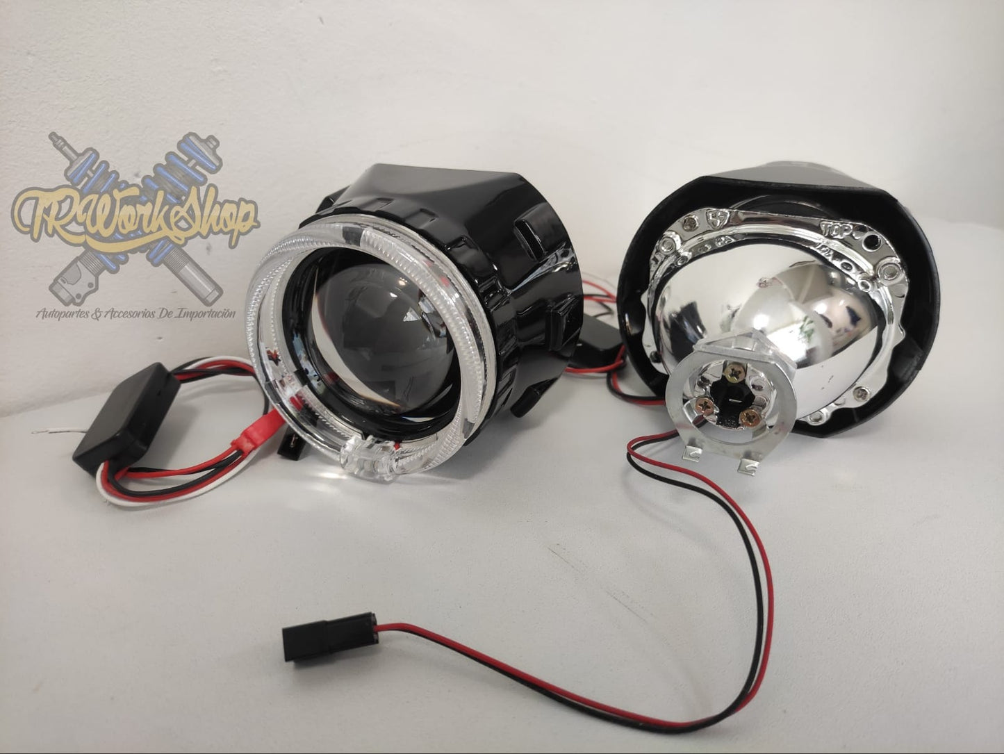 Proyectores Ojo de Ángel para Faro H4 y H7 Lupas Retrofit