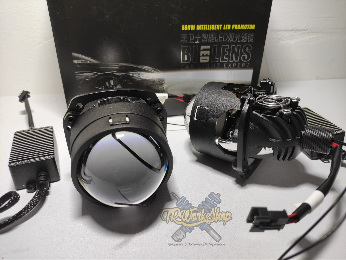 Proyectores Bi-LED 3” Sanvi | H4 H7 H13 9006 | Luz Alta y Baja
