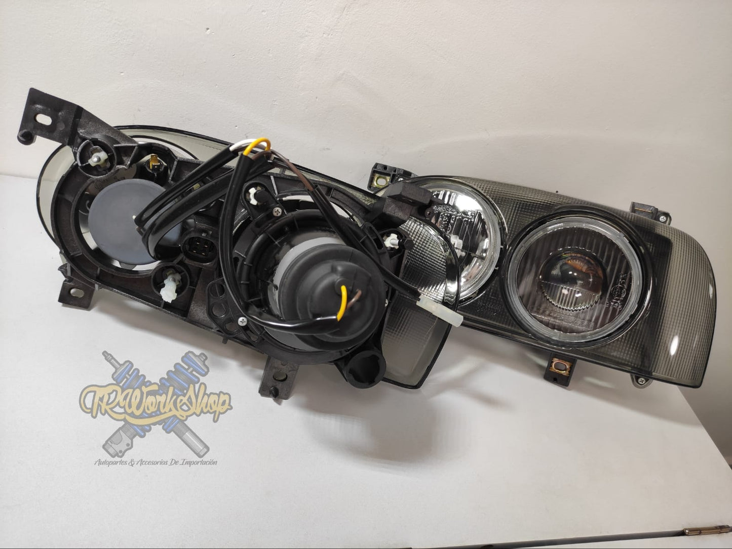 Faros Smoke VW Golf VR6 GTI Cabrio MK3 A3 Dual Round (2 Pzas) - TYC