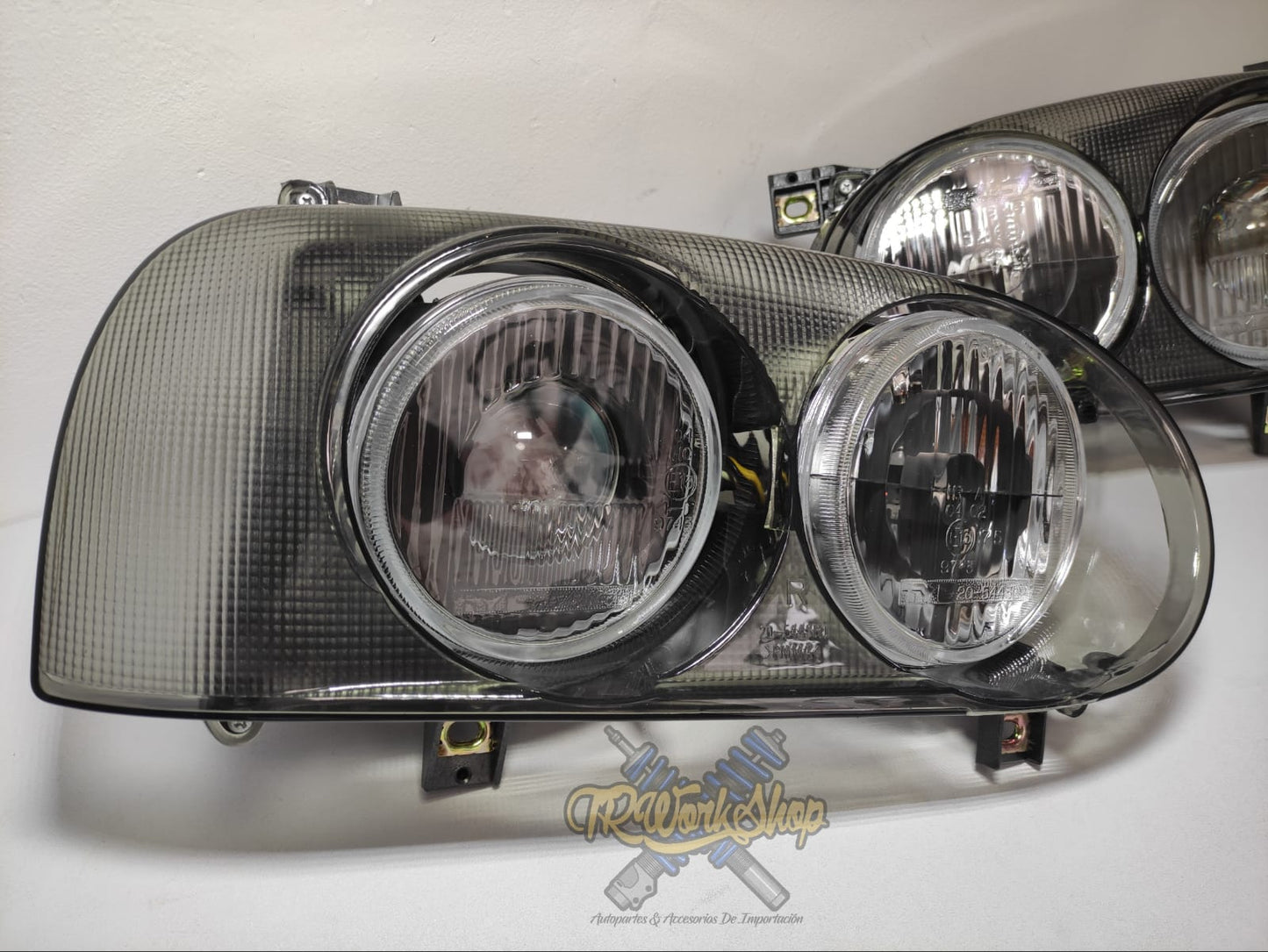 Faros Smoke VW Golf VR6 GTI Cabrio MK3 A3 Dual Round (2 Pzas) - TYC