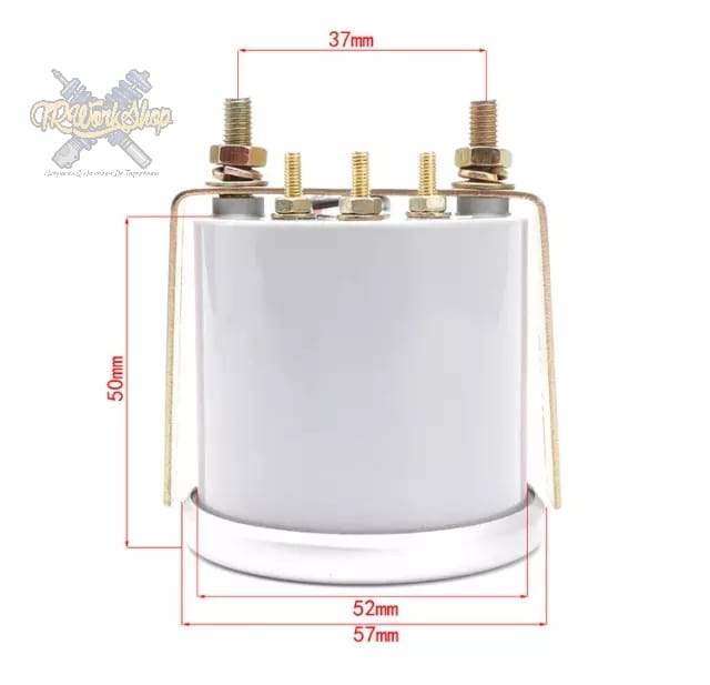 Medidor de Voltaje 8V a 16V 52mm Universal | Negro Humo | Luz Blanca | TRWS