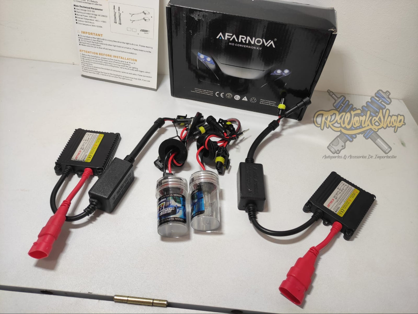 Kit de Xenón H1 35W AC Fast Start | 6000K | Slim Ballast | Retrofit | FARNOVA / TRWS