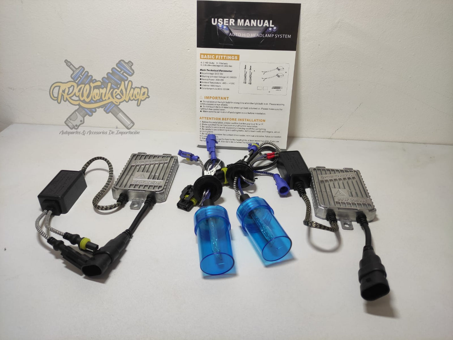 Kit de Xenón H1 55W AC Fast Start | 6000K | Retrofit | TRWS K6 | Alta Potencia