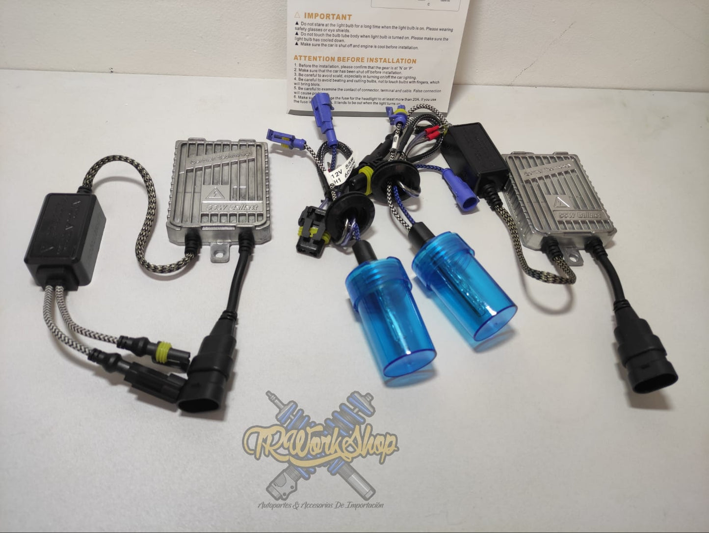 Kit de Xenón H1 55W AC Fast Start | 6000K | Retrofit | TRWS K6 | Alta Potencia