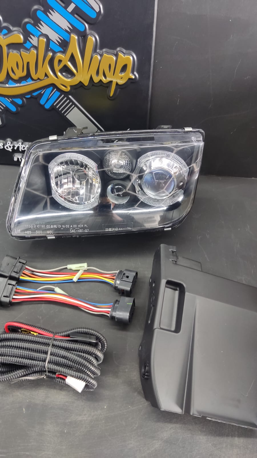Faros Jetta A4 Mk4 Aro de Ángel Import Ecode – Depo