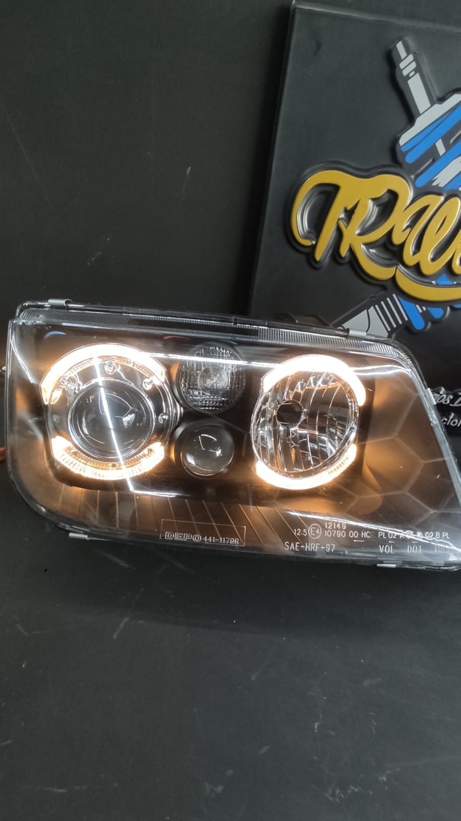 Faros Jetta A4 Mk4 Aro de Ángel Import Ecode – Depo