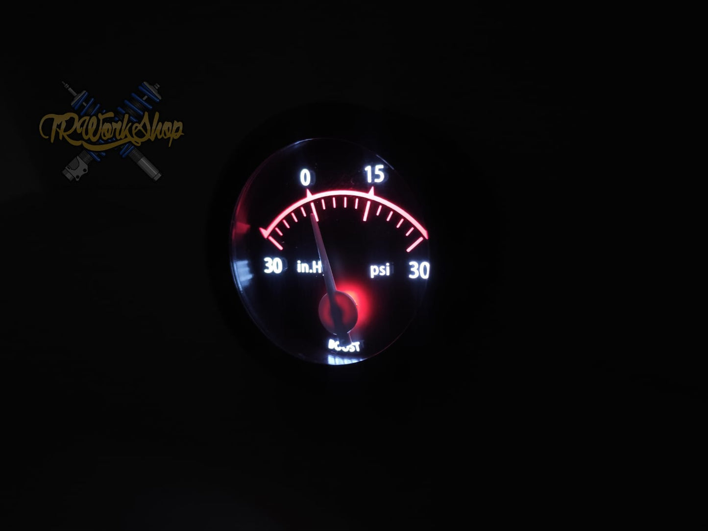 Medidor Presión de Turbo Boost 52mm 30 PSI con Sensor | Iluminación LED | TRWS