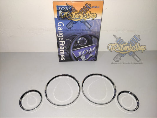 Aros Embellecedores Cluster Chevy con Tacómetro | Cromo | JOM Alemania