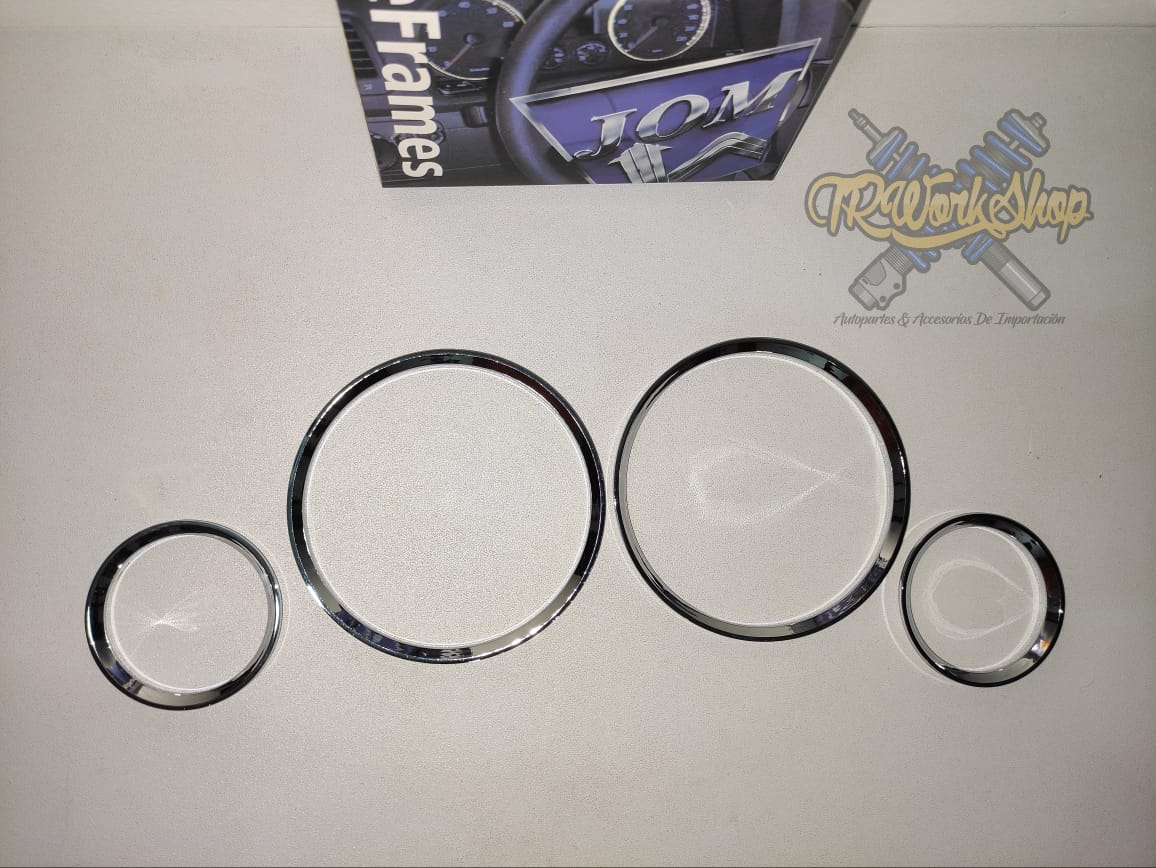 Aros Embellecedores Cluster Chevy con Tacómetro | Cromo | JOM Alemania