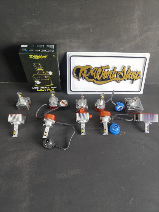 Kit Focos LED Ultra D1S D2S D3S D4S D5S | Reemplazo Xenón | 20,000LM | TRWorkShop