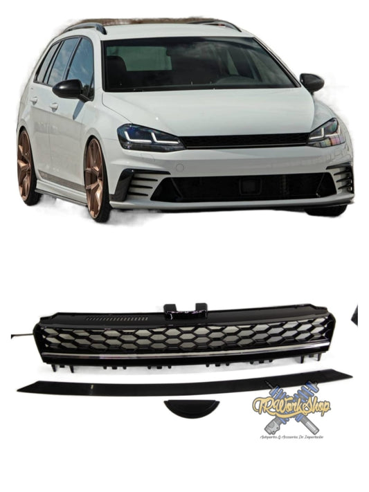 Parrilla Corrida Golf 7 (MK7) JOM | Sin Emblema Acabado Filo Cromo