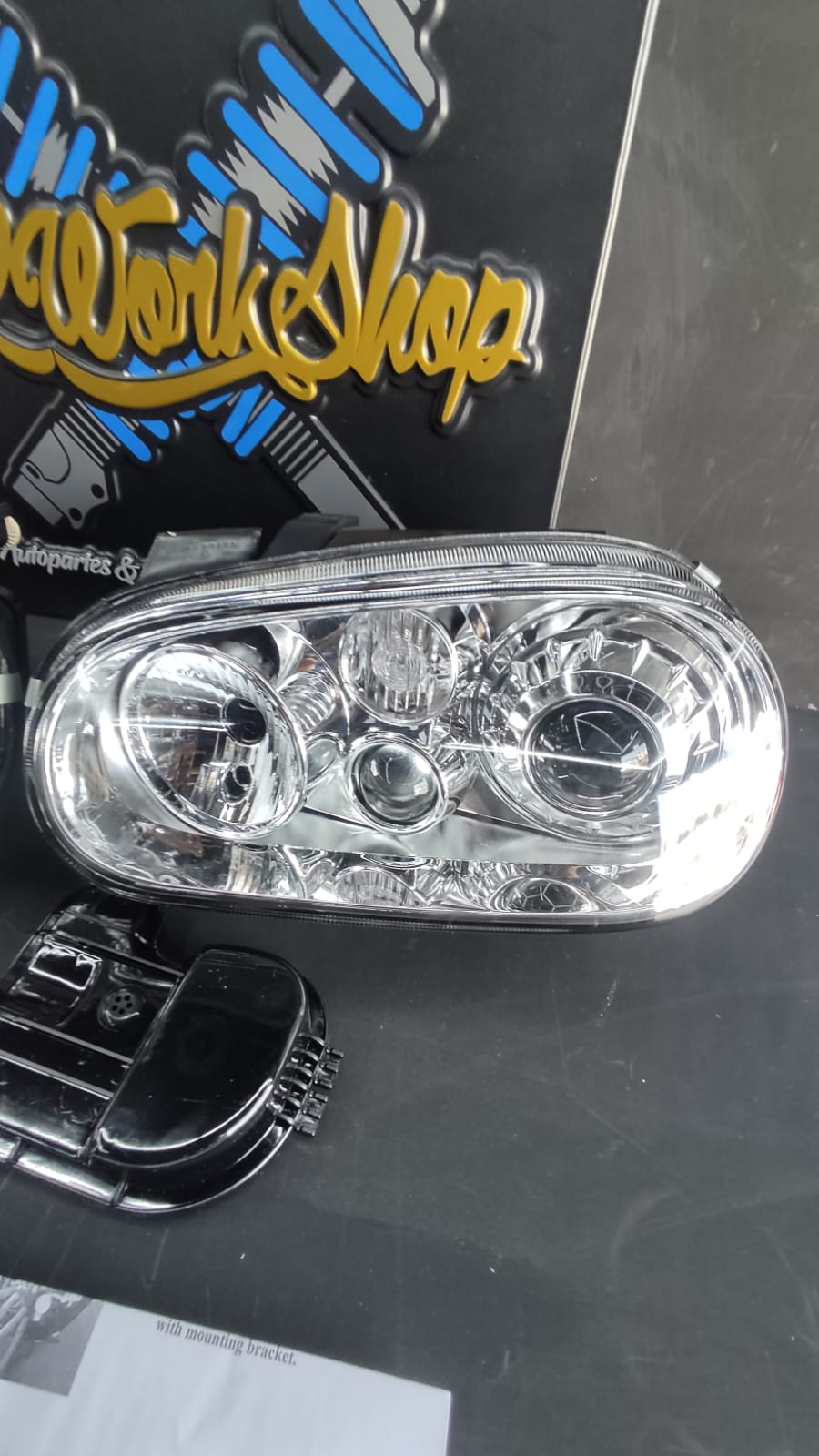 Faros E-Code Cromo con Niebla Golf GTI Mk4 R32 Euro | Depo