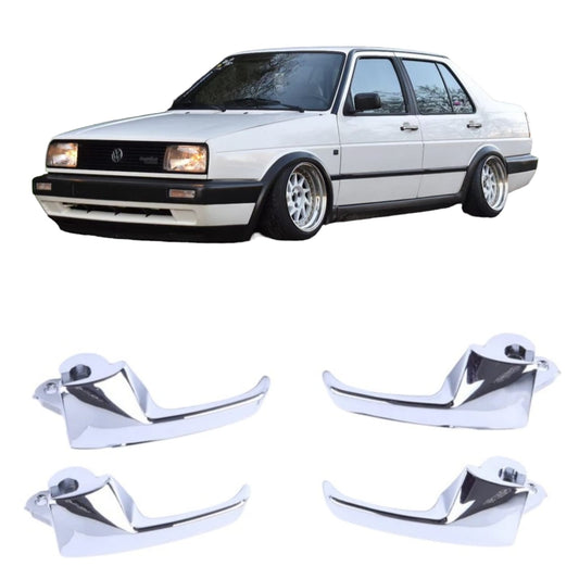 Manija Puerta Interior Cromo | Golf y Jetta Mk2 | Set 4 Piezas