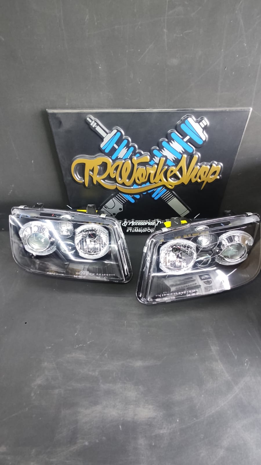 Faros Jetta A4 Mk4 Aro de Ángel Import Ecode – Depo
