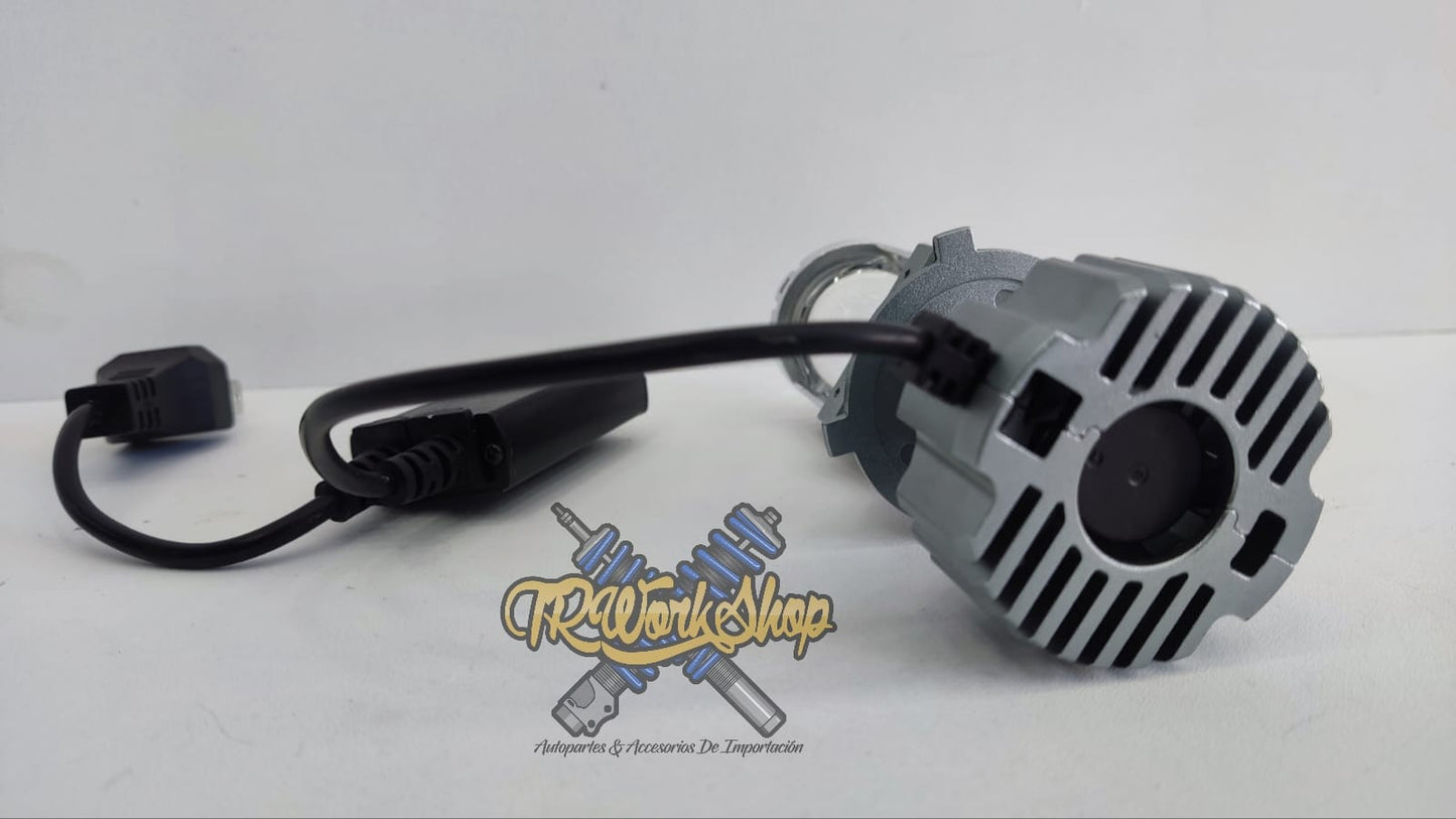 LED H4 Mini Proyector Motocicleta 6000K | Canbus Alta Calidad