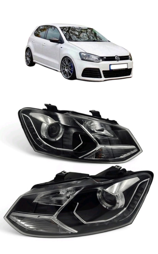 Faros VW Polo / Vento 2013-2022 Tipo GLI Silver LED | Importación Eagle