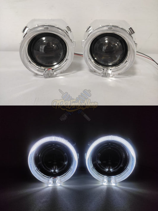 Proyectores Ojo de Ángel para Faro H4 y H7 Lupas Retrofit