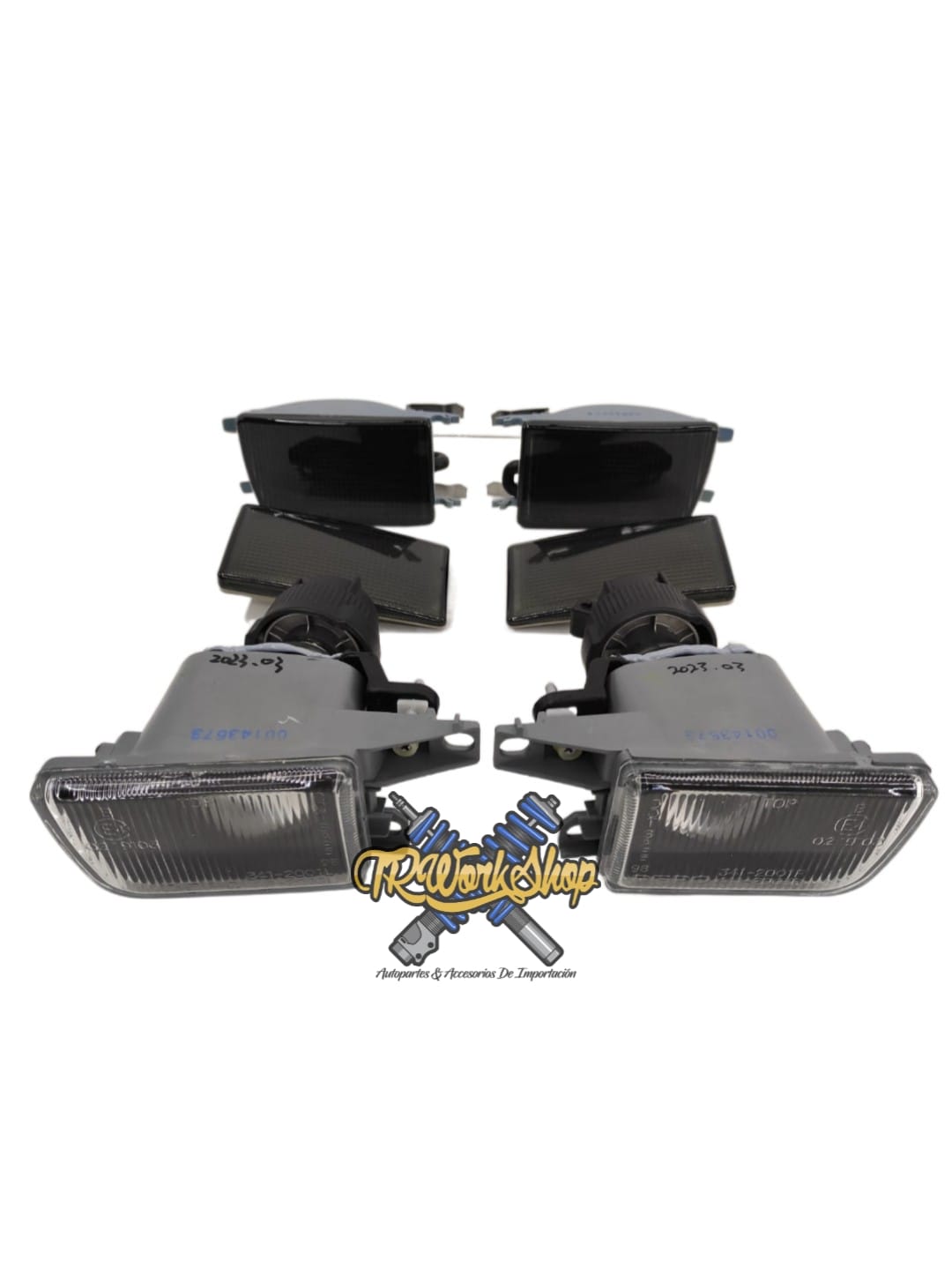 Faros de Niebla Smoke Jetta, Golf, Cabrio A3 Mk3 – Set Completo (6 Piezas) | Depo