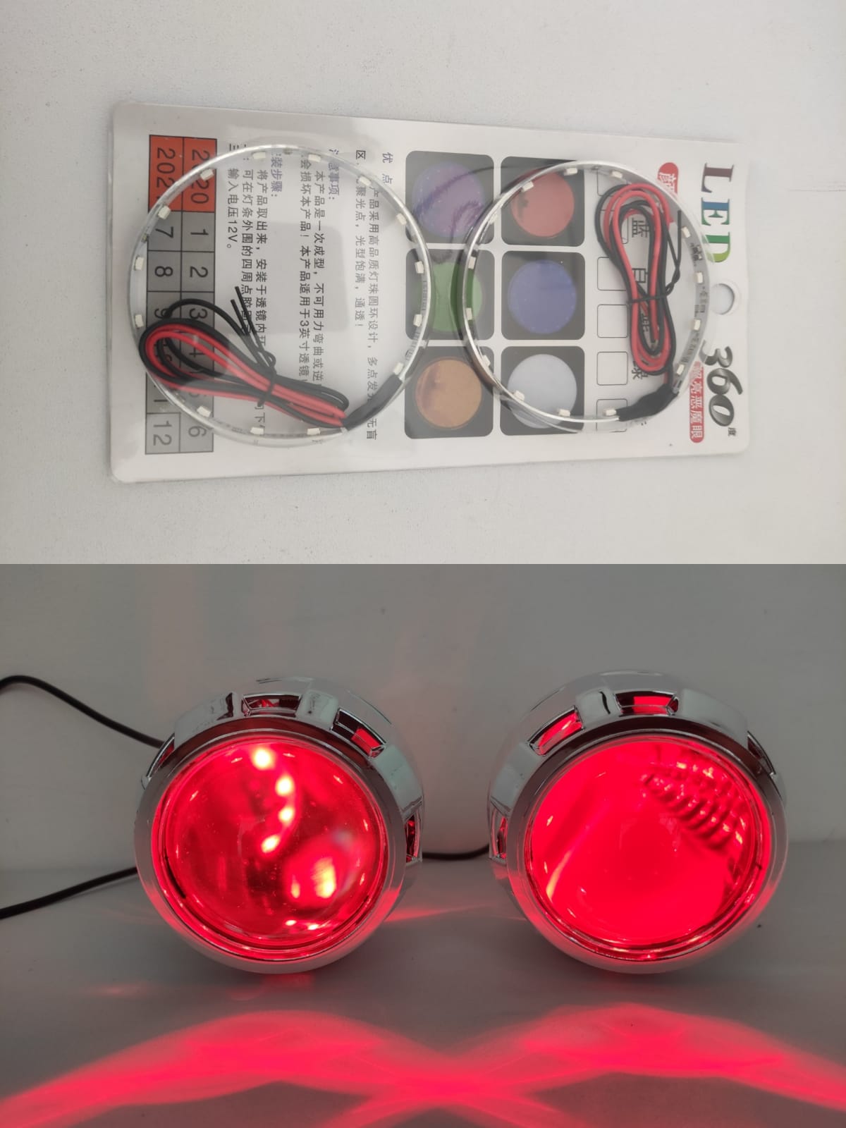 Aros LED 360° Ojo de Demonio | Para Retrofit Proyectores Lupas