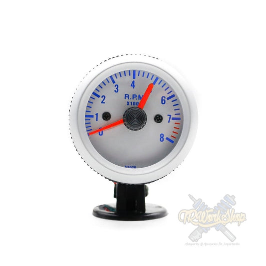 Tacómetro Universal Plata 52mm | 4, 6 y 8 Cilindros | Incluye Pod | TRWS