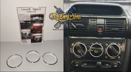 Aros Embellecedores Control de Clima | Chevy C1 1994-2003 | Aluminio Premium