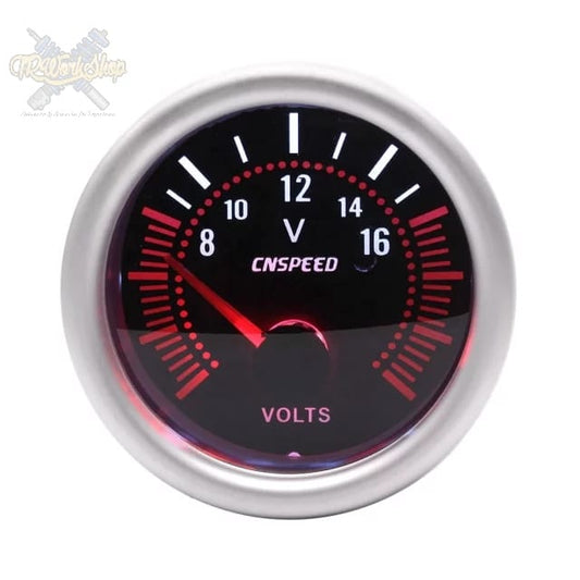 Medidor de Voltaje 8V a 16V 52mm Universal | Negro Humo | Luz Blanca | TRWS
