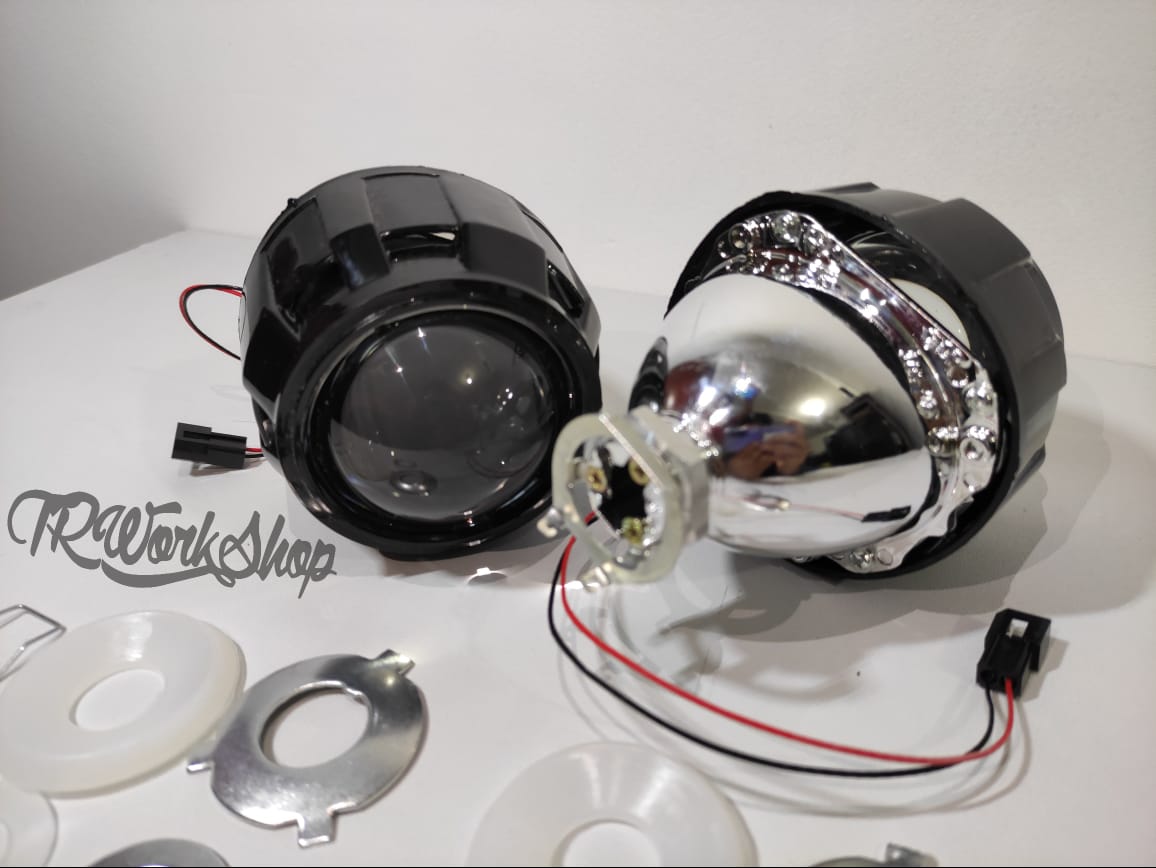 Proyectores Bi-Xenón 2.5” | H4 H7 | Lupas Retrofit | Negros