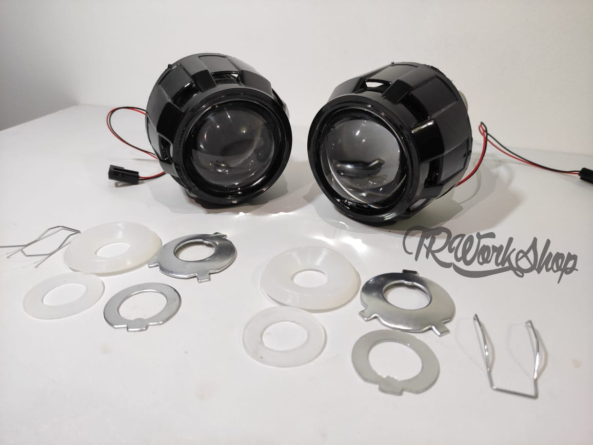 Proyectores Bi-Xenón 2.5” | H4 H7 | Lupas Retrofit | Negros