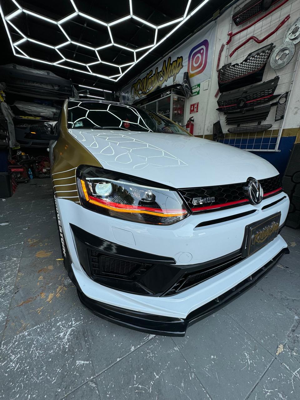 Faros VW Polo Vento 2013-2022 Redline Secuencial DLR | Importados