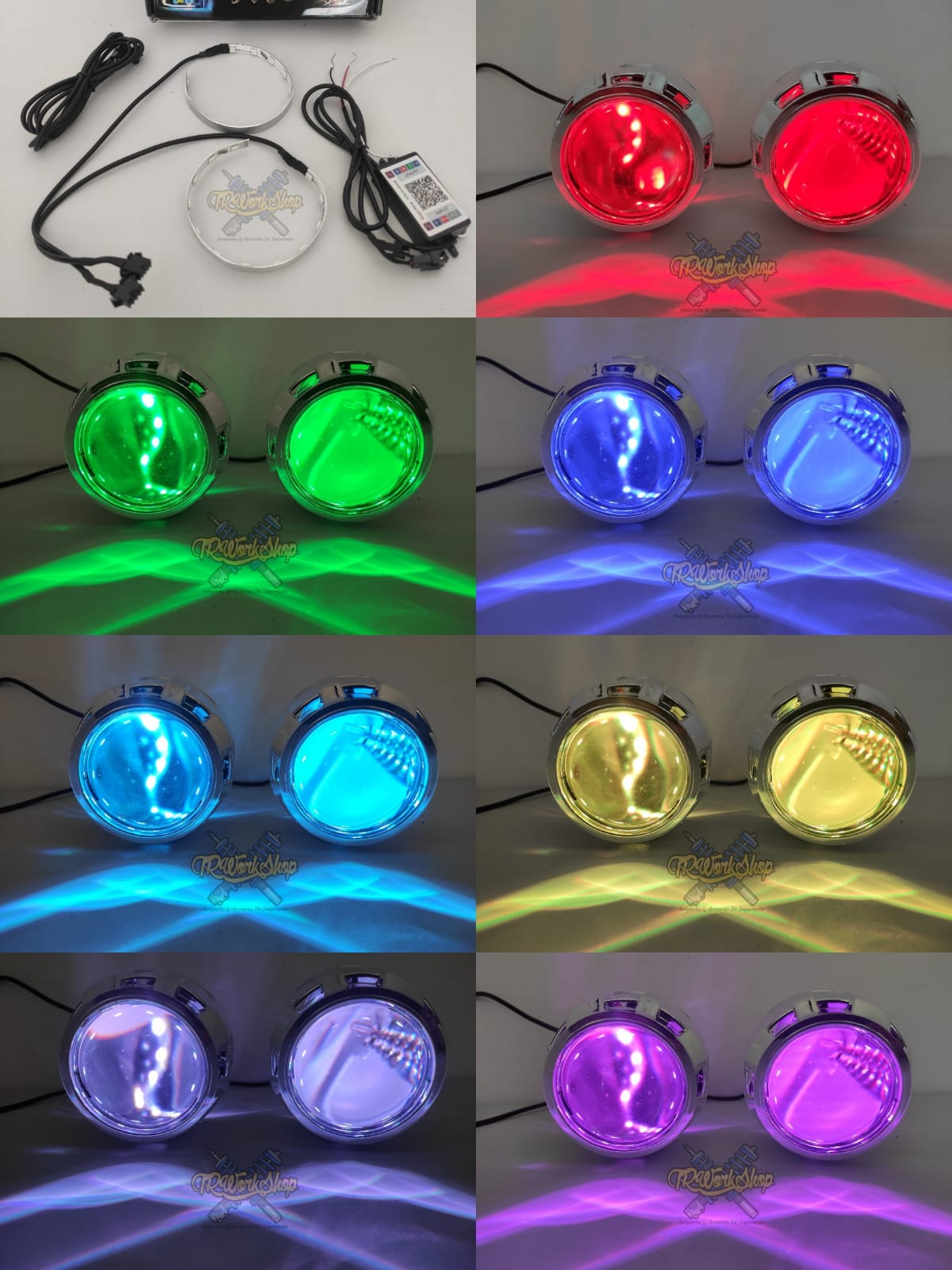 Aros LED 360° Ojo de Demonio | Para Retrofit Proyectores Lupas